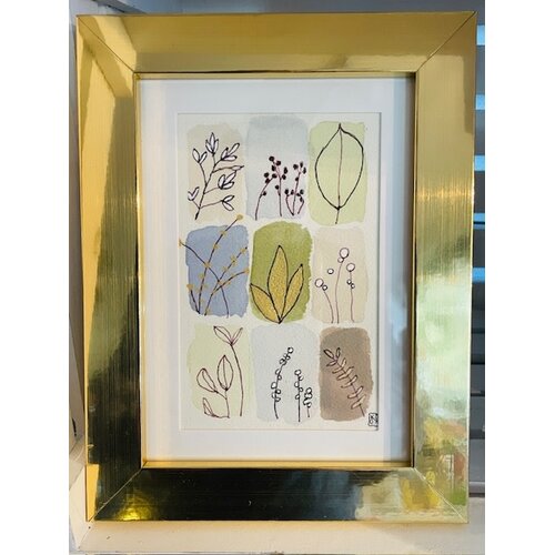  Pebbles and Paint 6.5x8.5 inch Framed Spring Season 