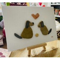 Pebbles and Paint 7x5 inch Puppy Love with easel