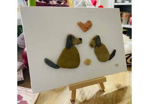  Pebbles and Paint 7x5 inch Puppy Love with easel 