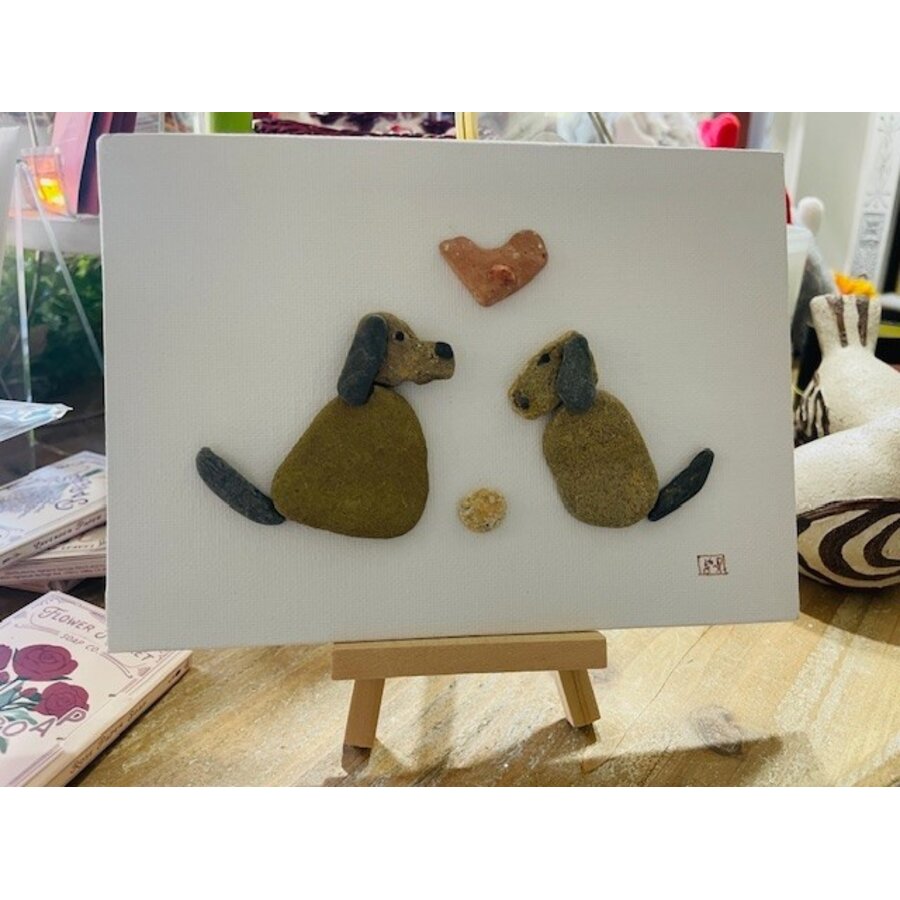 Pebbles and Paint 7x5 inch Puppy Love with easel