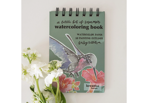  Bailey Rae Studio Little Bit of Summer Mini Watercoloring Book 