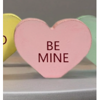 Wood Candy Hearts Decor