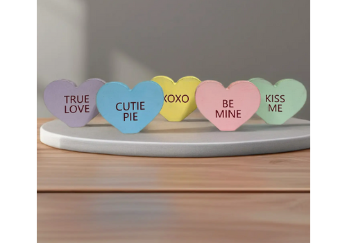  Inkwood Crafters Wood Candy Hearts Decor 