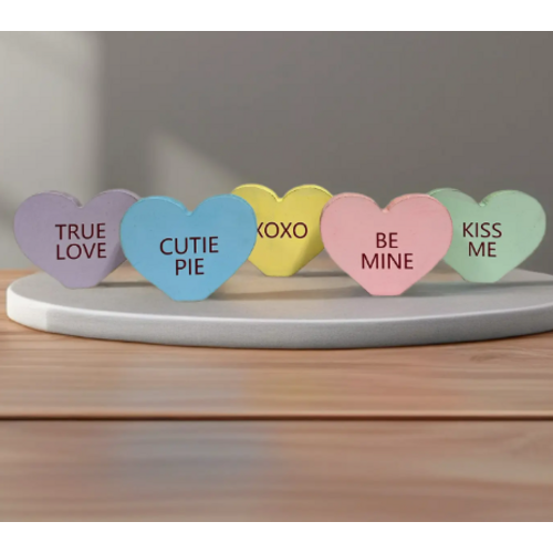  Inkwood Crafters Wood Candy Hearts Decor 