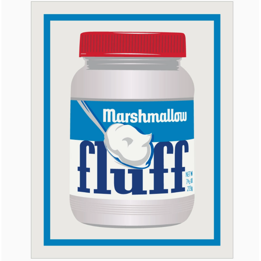 Marshmallow Fluff Jar Magnet