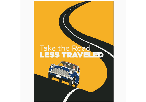  Fridgedoor Take the Road Less Traveled Magnet 