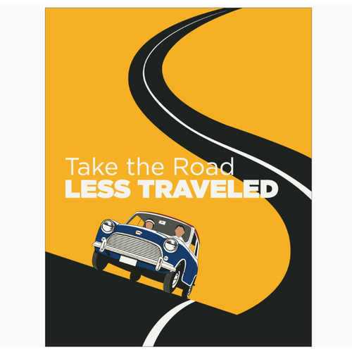  Fridgedoor Take the Road Less Traveled Magnet 
