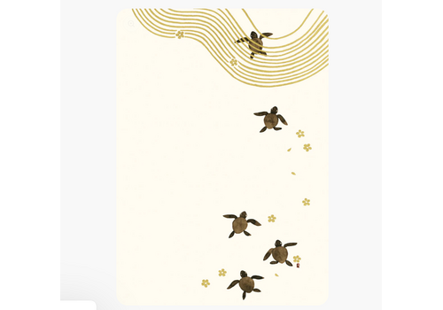  Allport Editions Baby Sea Turtles New Baby Card 