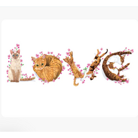 Love Cats Blank Card