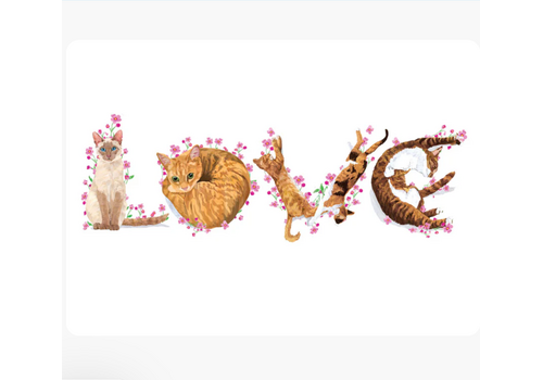  Allport Editions Love Cats Blank Card 