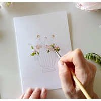 Bouquets Paintable Notecards