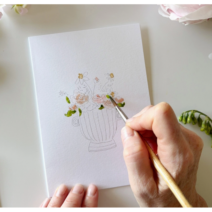 Bouquets Paintable Notecards
