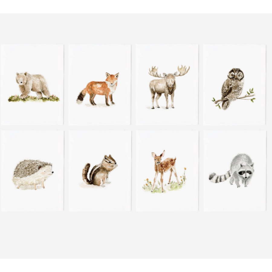 Woodland Animals Assorted Notecard Set