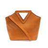 Joy Accessories Vegan Leather Triangle Handle Bag