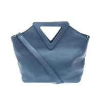 Vegan Leather Triangle Handle Bag