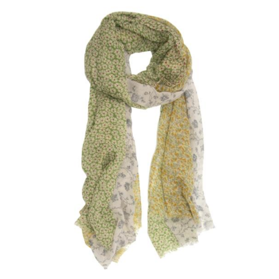 Tri-Floral Scarf