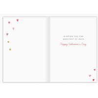 Watercolor Hearts Valentine's Card