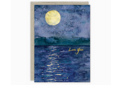  Biely & Shoaf Moon Over Water Love You Card 