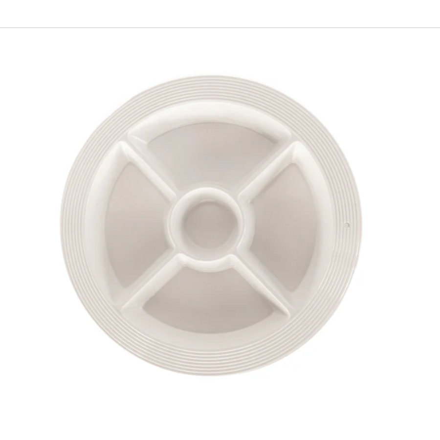 Pinstripes Melamine Divided Dish