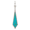 Rain Jewelry Collection Silver Turquoise Stone Kite Earrings