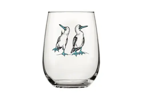  Counter Couture Blue Footed Boobies Stemless Wine Glass 
