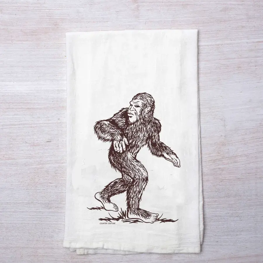 Sasquatch Tea Towel