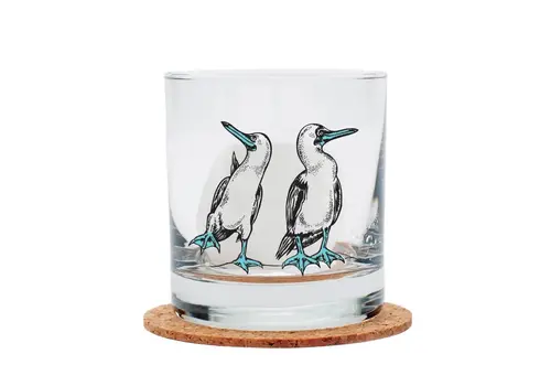  Counter Couture Blue Footed Booby Rocks Glass 