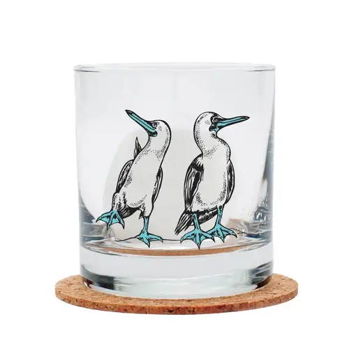  Counter Couture Blue Footed Booby Rocks Glass 