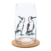 Blue Footed Booby Beer Can Glass