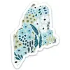Elyse Breanne Design Maine Floral Sticker