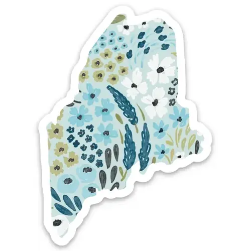  Elyse Breanne Design Maine Floral Sticker 
