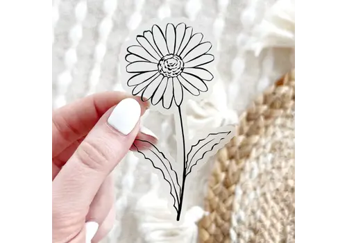  Elyse Breanne Design April Birth Month Flower Daisy Sticker 