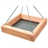 12x12 Square Hanging Cedar Tray Feeder