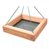 9 x 9 Hanging Cedar Tray Feeder