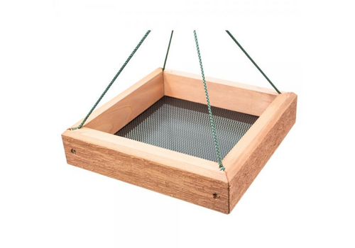  9 x 9 Hanging Cedar Tray Feeder 