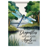 Dragonflies Appear Garden Flag