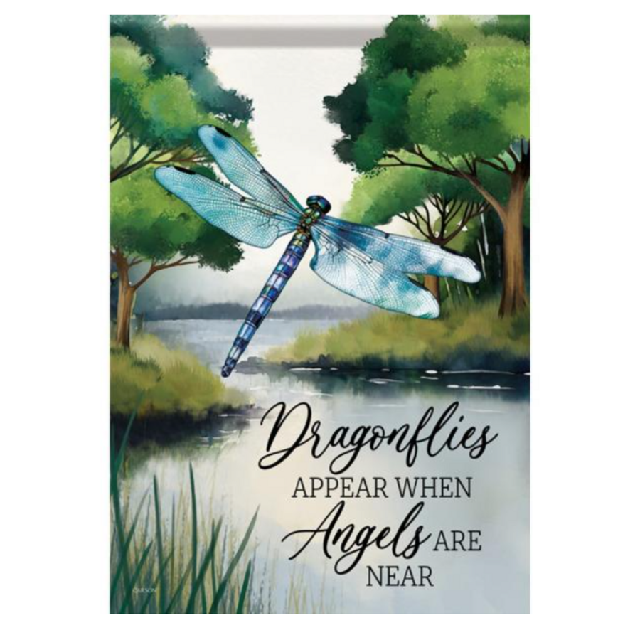 Dragonflies Appear Garden Flag