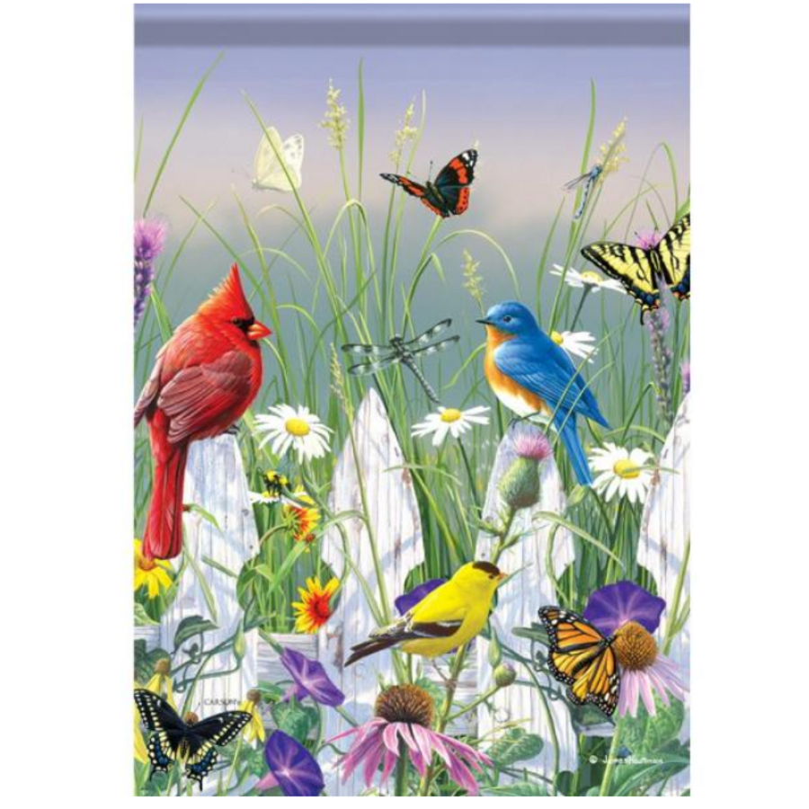 Songbird Meadow Garden Flag