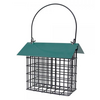 Green Double Suet Feeder with Roof