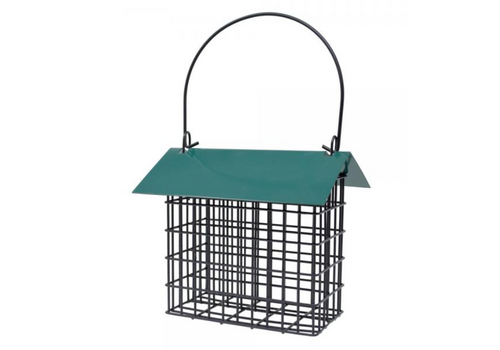  Green Double Suet Feeder with Roof 