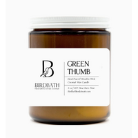 Green Thumb Coconut Wax Candle with Wooden Wick 8 oz