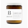 Birdbath Garden Sage Coconut Wax Candle with Wooden Wick 8 oz