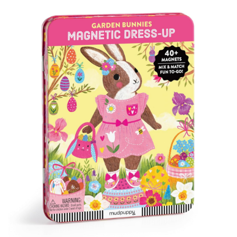 Garden Bunnies Magnetic Dress-up