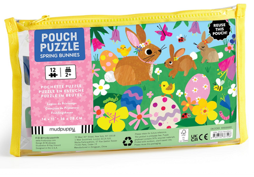  Spring Bunnies 12 Piece Pouch Puzzle 