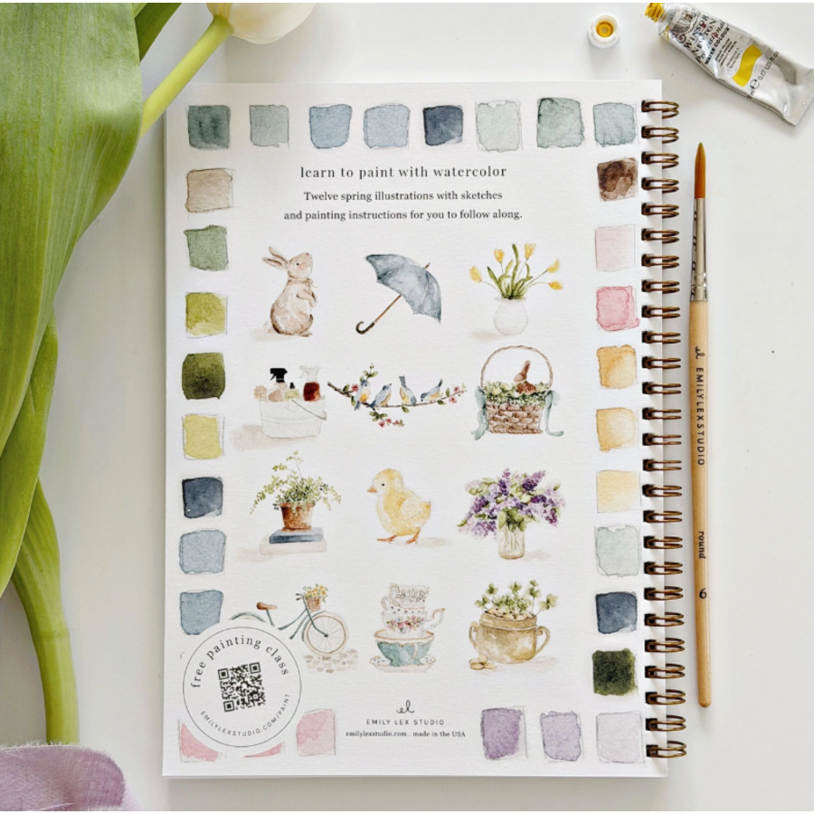 Spring Watercolor Workbook