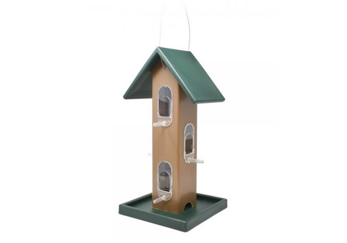  Recycled Plastic Tube Feeder with Tray 