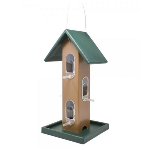  Recycled Plastic Tube Feeder with Tray 