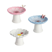 Flower Tabletop Birdbath