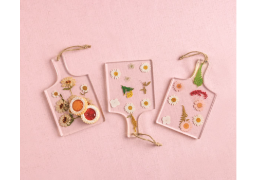  Mud Pie Pressed Flower Resin Board 