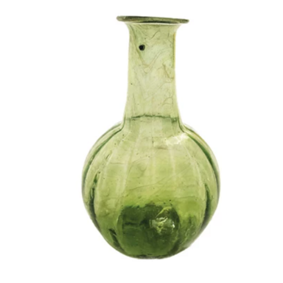 Hand-Blown Recycled Glass Vase